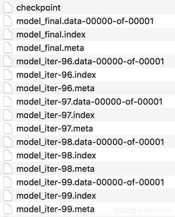 检查点文件保存到磁盘